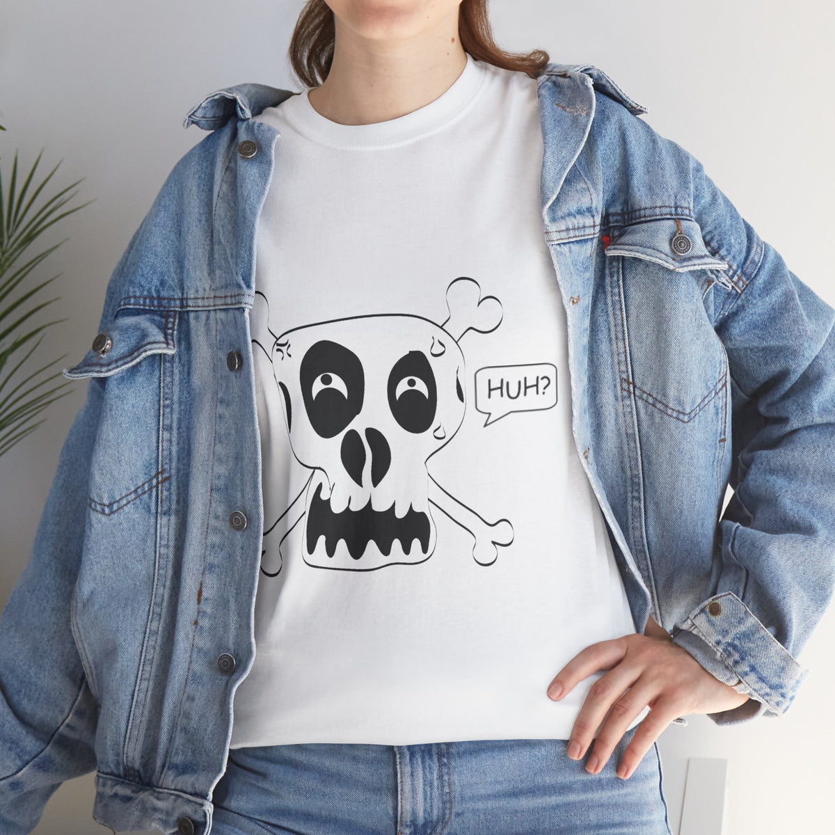 "Huh?" Confused Skull T-Shirt