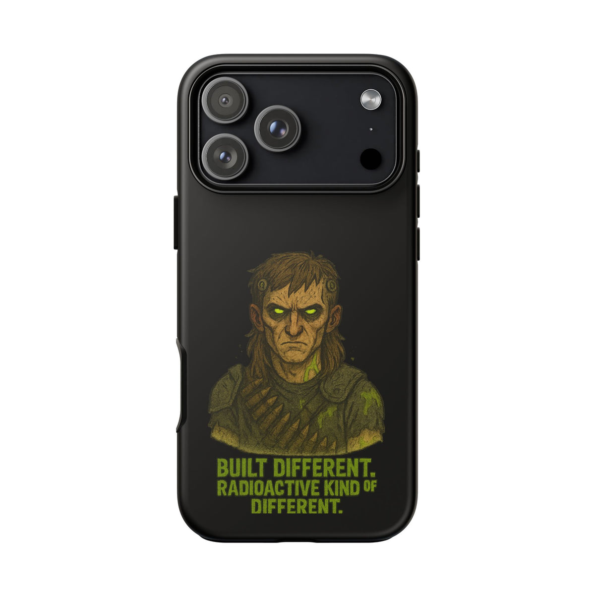 Phone Case — "Built Different, Radioactive Kind of Different" Mutant Design