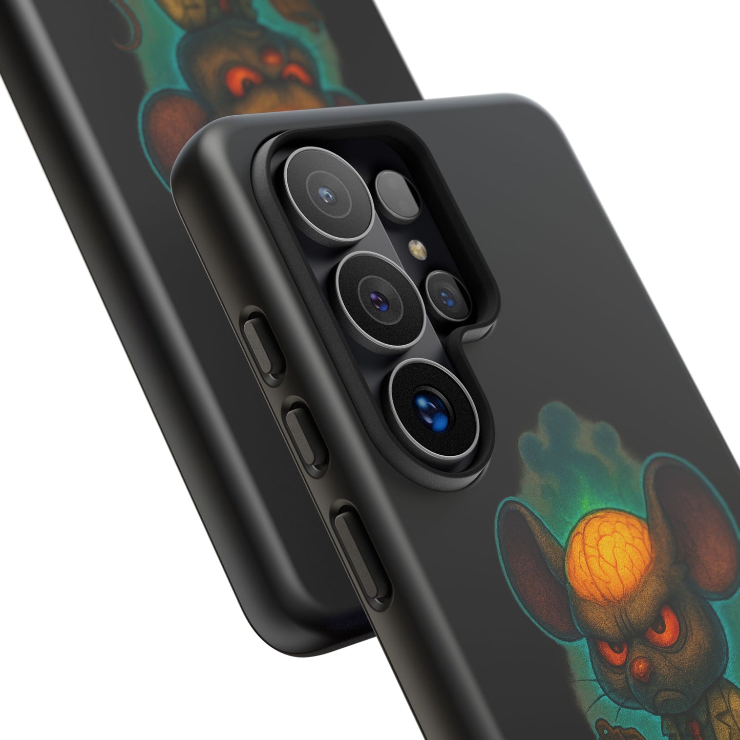 Phone Case — 'You'll Be Cheese in the Simulation' Angry Detective Mouse Graphic