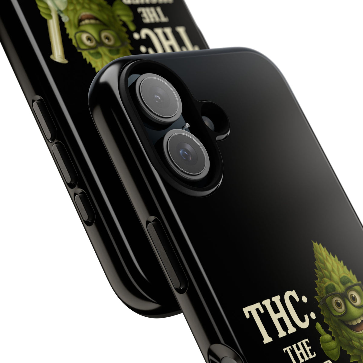 THC The Higher Curriculum Phone Case – Funny Cannabis Nug Cartoon iPhone Case