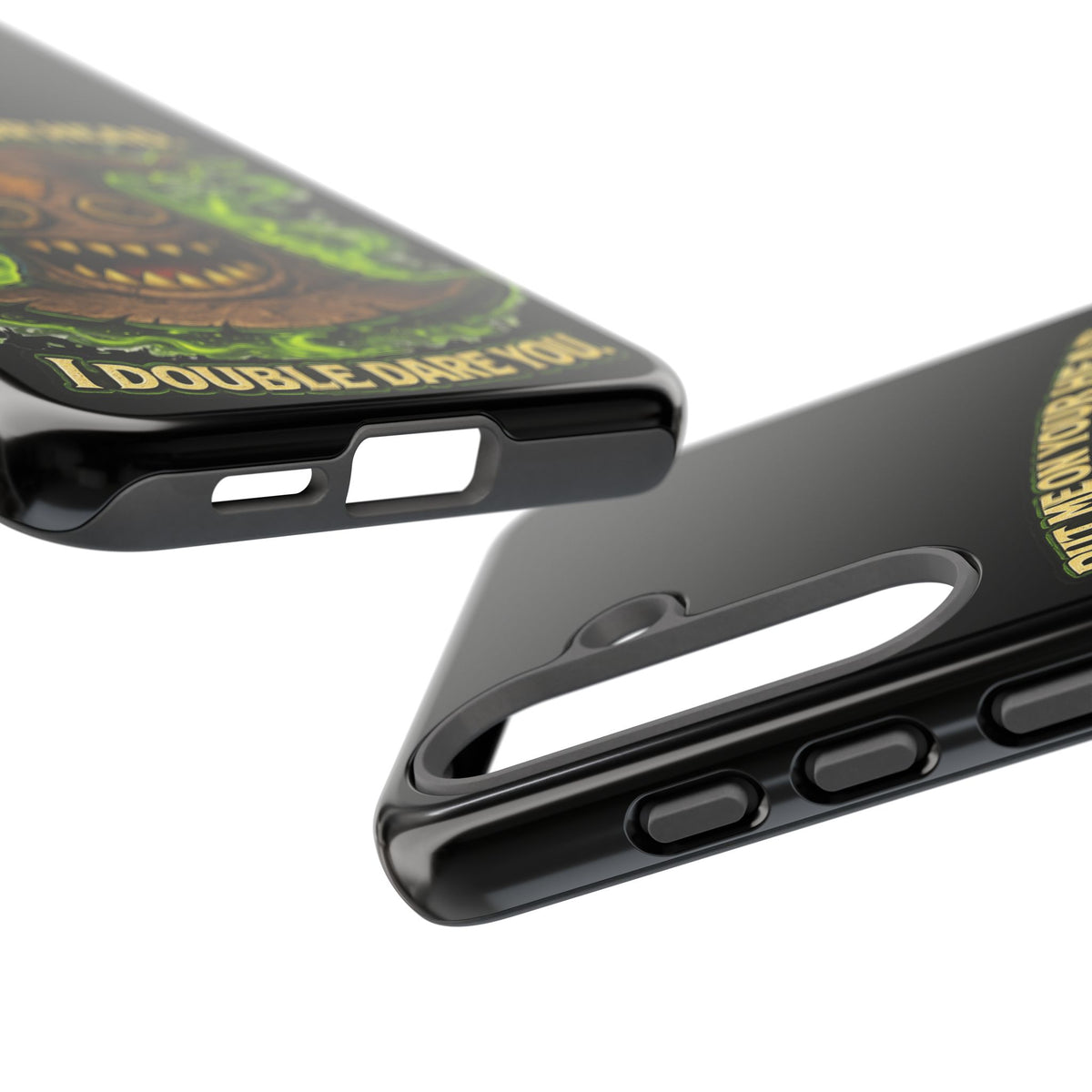 Phone Case — “Put Me On Your Head, I Double Dare You” Scary Witch Hat Design