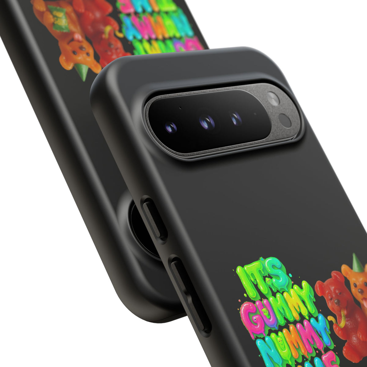 Phone Case — "It's Gummy Nummy Time" Colorful Gummy Bear Protective Case