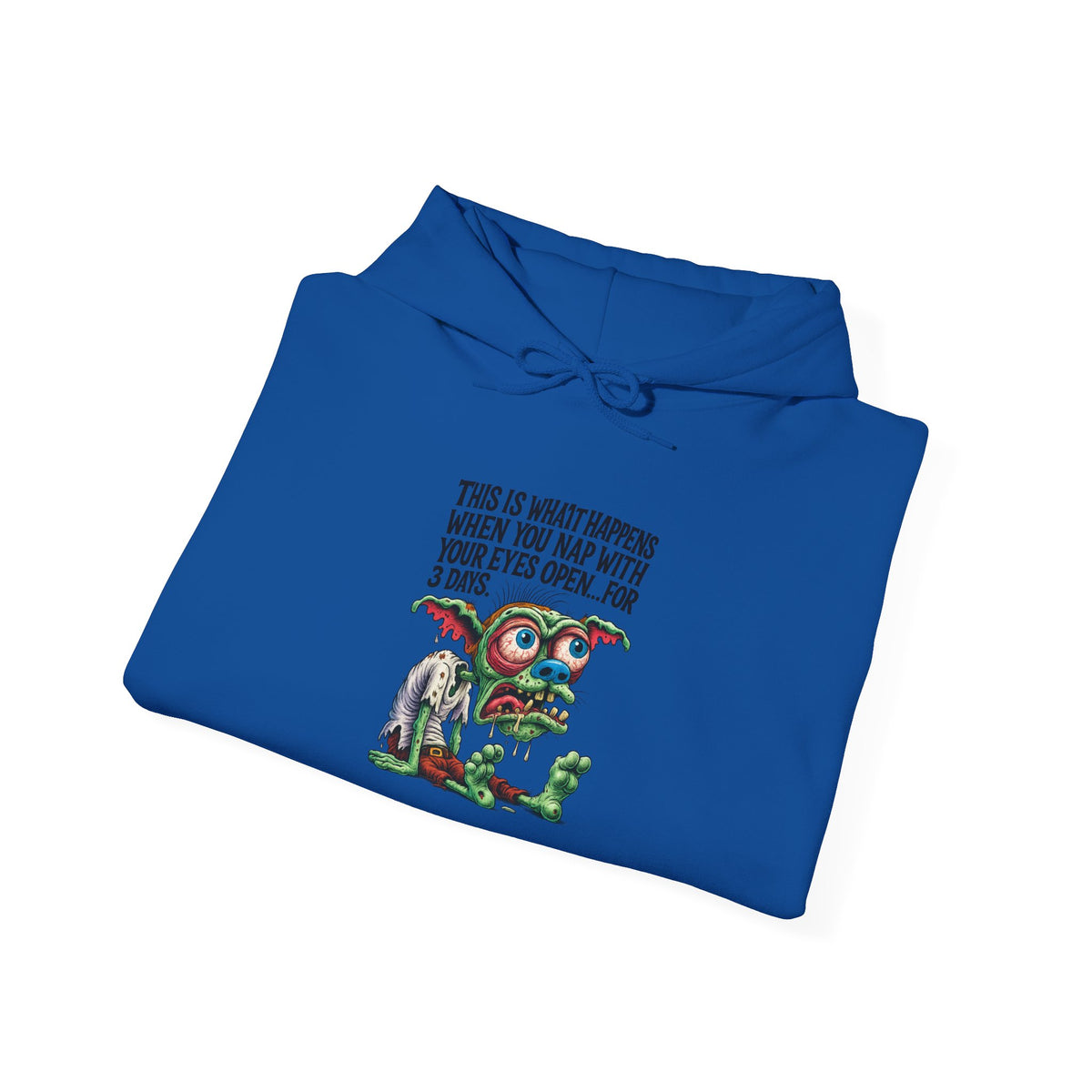 Cute Monster Hoodie with "This Is What Happiness Looks Like When You May Have Your Wings Open..." — Whimsical Gift Pullover