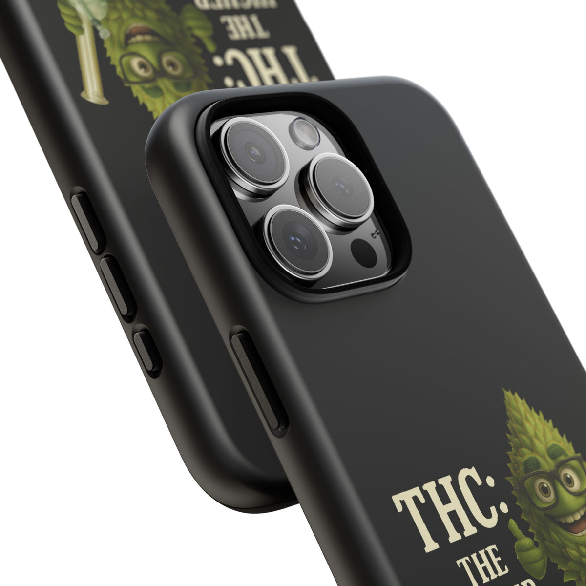 THC The Higher Curriculum Phone Case – Funny Cannabis Nug Cartoon iPhone Case