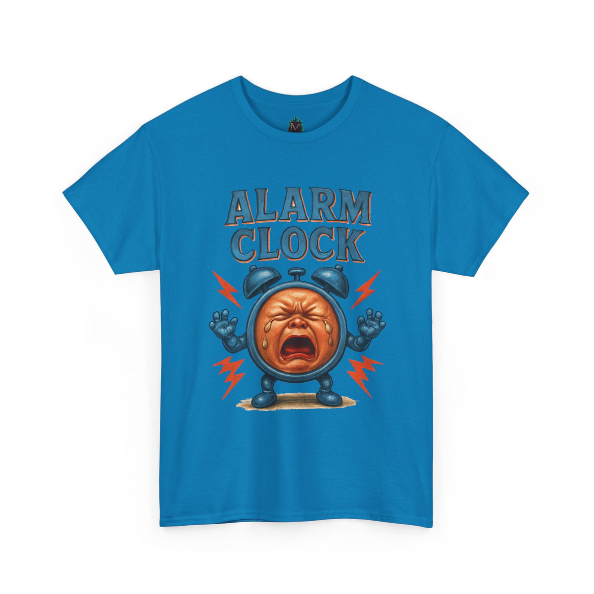Alarm Clock crying face Tee | Funny Retro Alarm Clock design