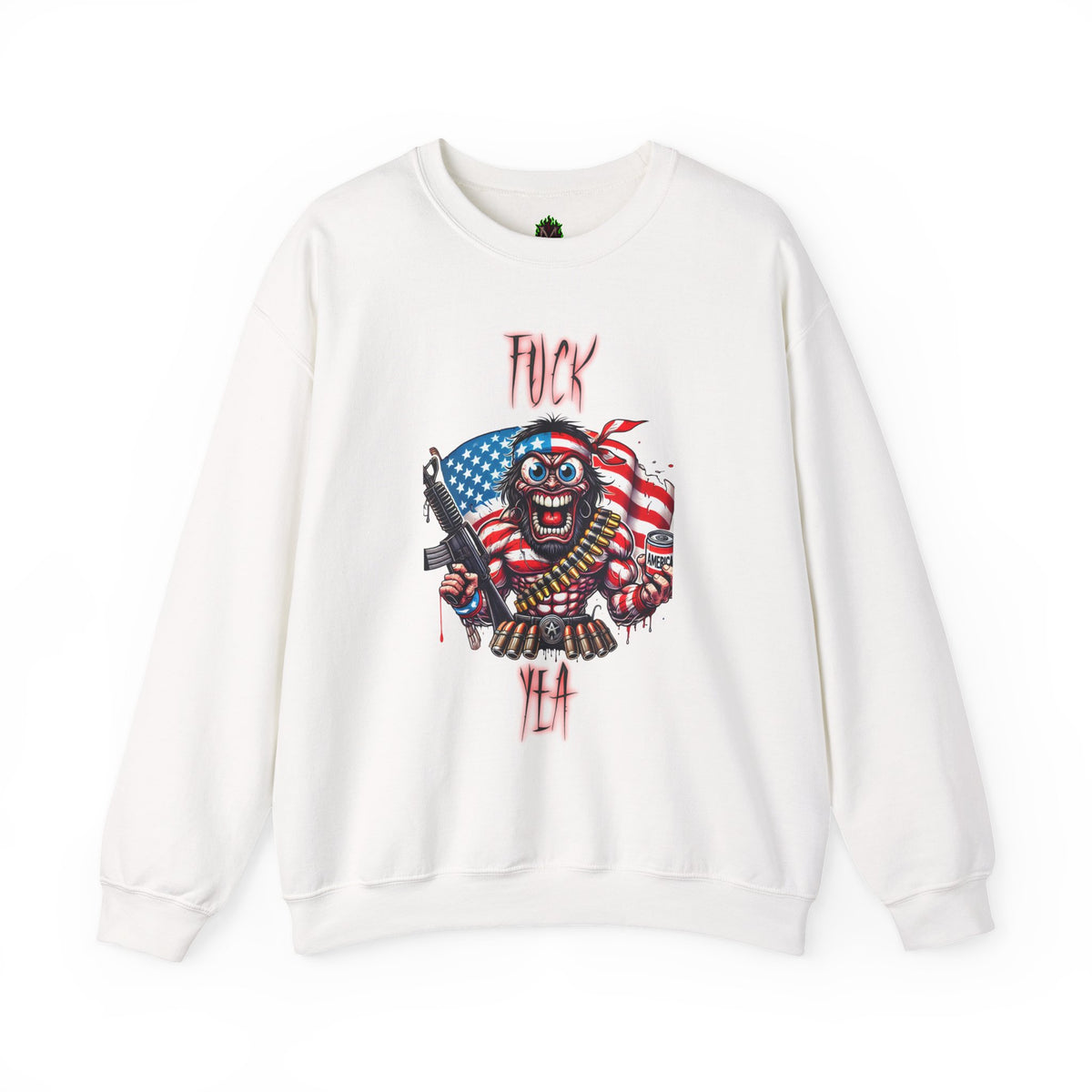 Patriotic Savage "F*** Yea" Crewneck