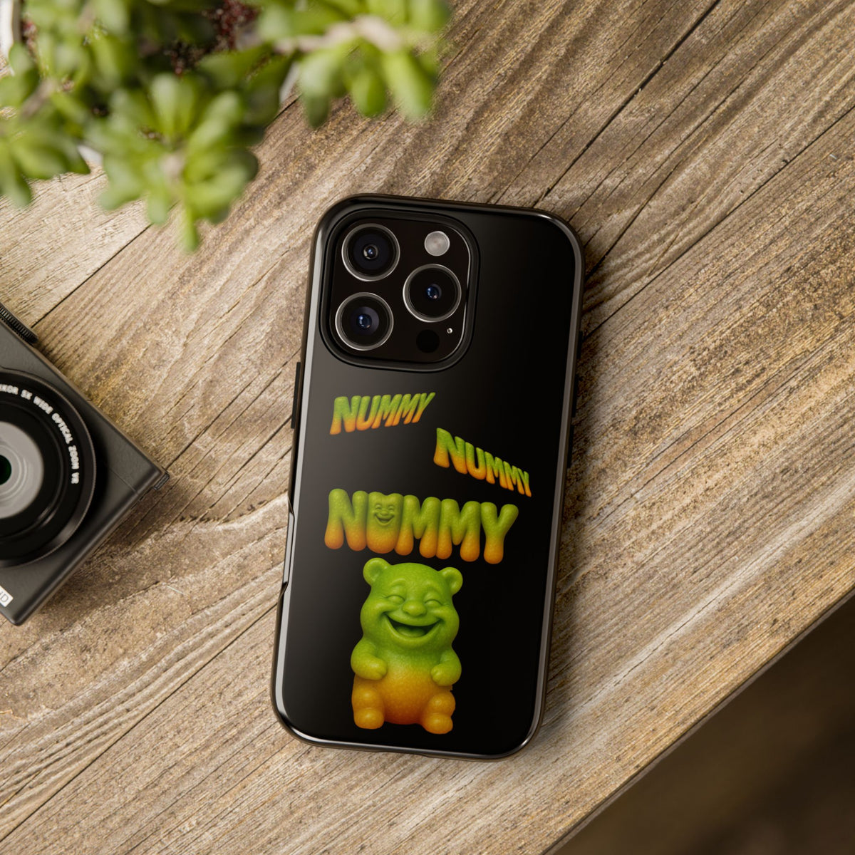 Nummy Gummy Phone Case — Cute Retro Green Gummy Bear Protective Case