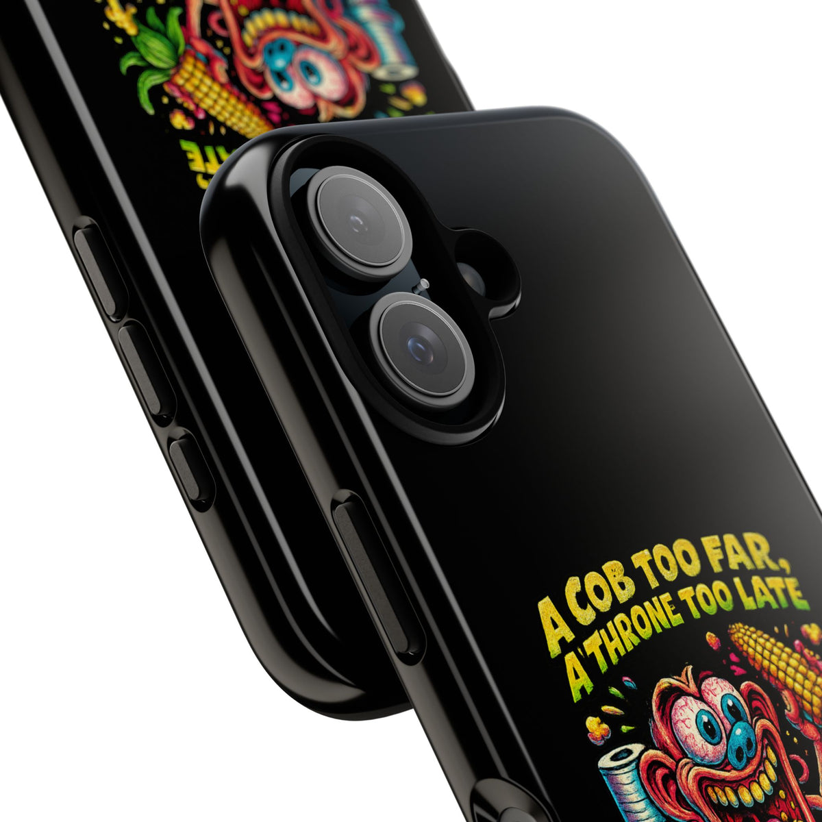 Phone Case — "A Cob Too Far" Popcorn Horror Design