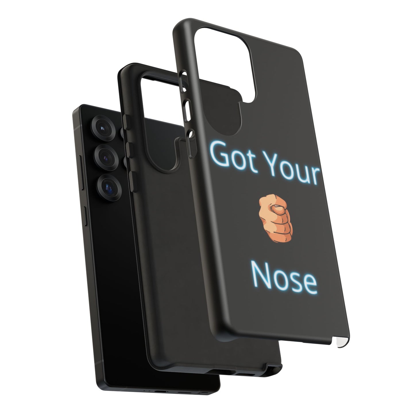 Got Your Nose Phone Case — Funny Neon Fist Design