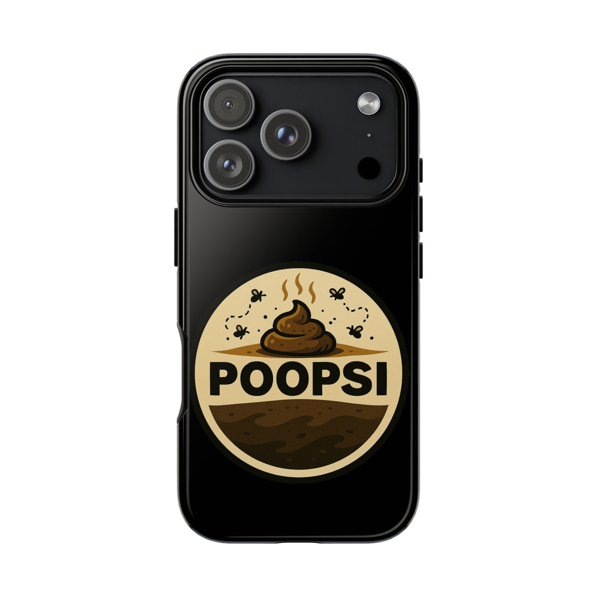 Phone Case — 'POOPSI' Funny Poop Logo Protective Cover