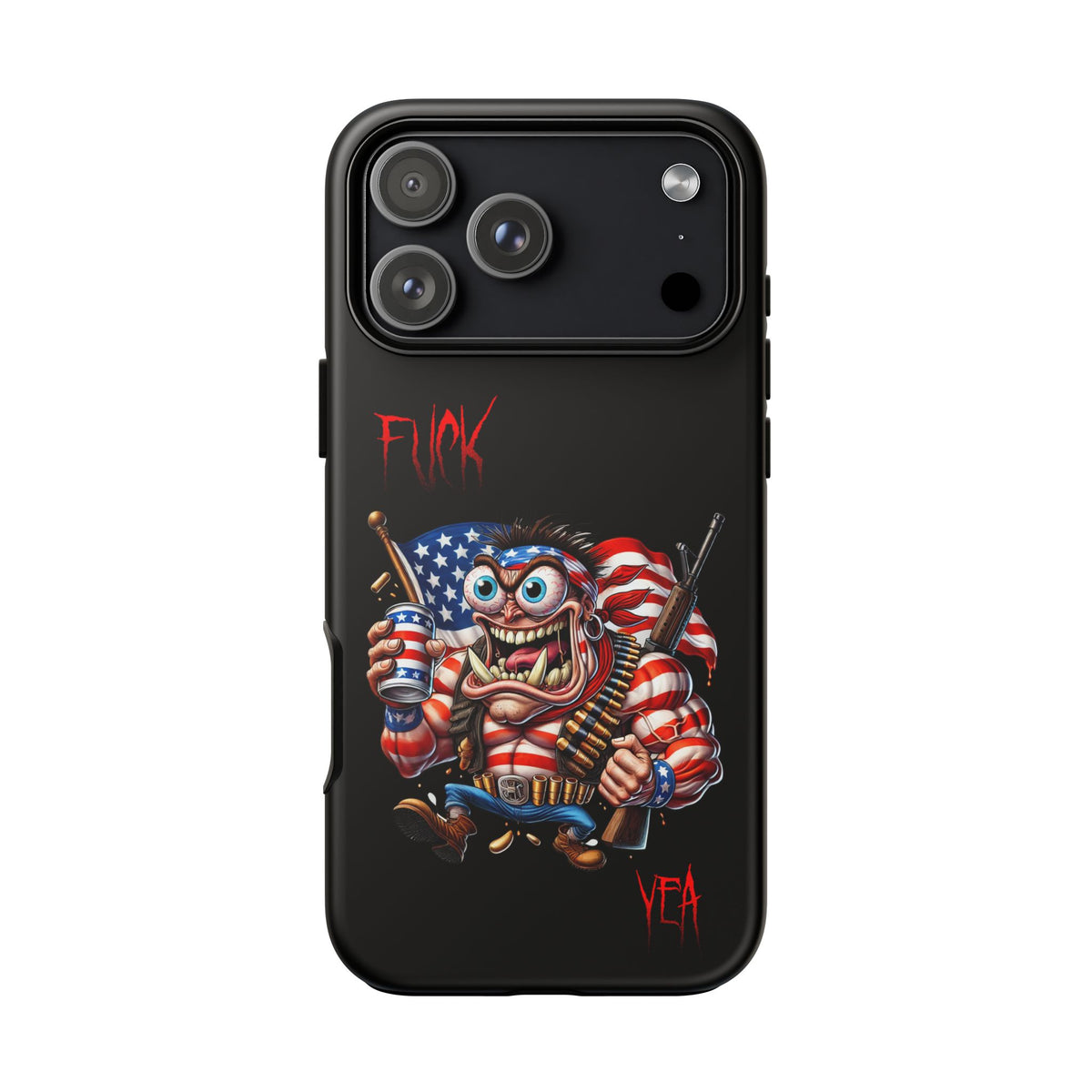 Patriotic Madman Phone Case — 'Funk Yea' USA Flag Tough Case