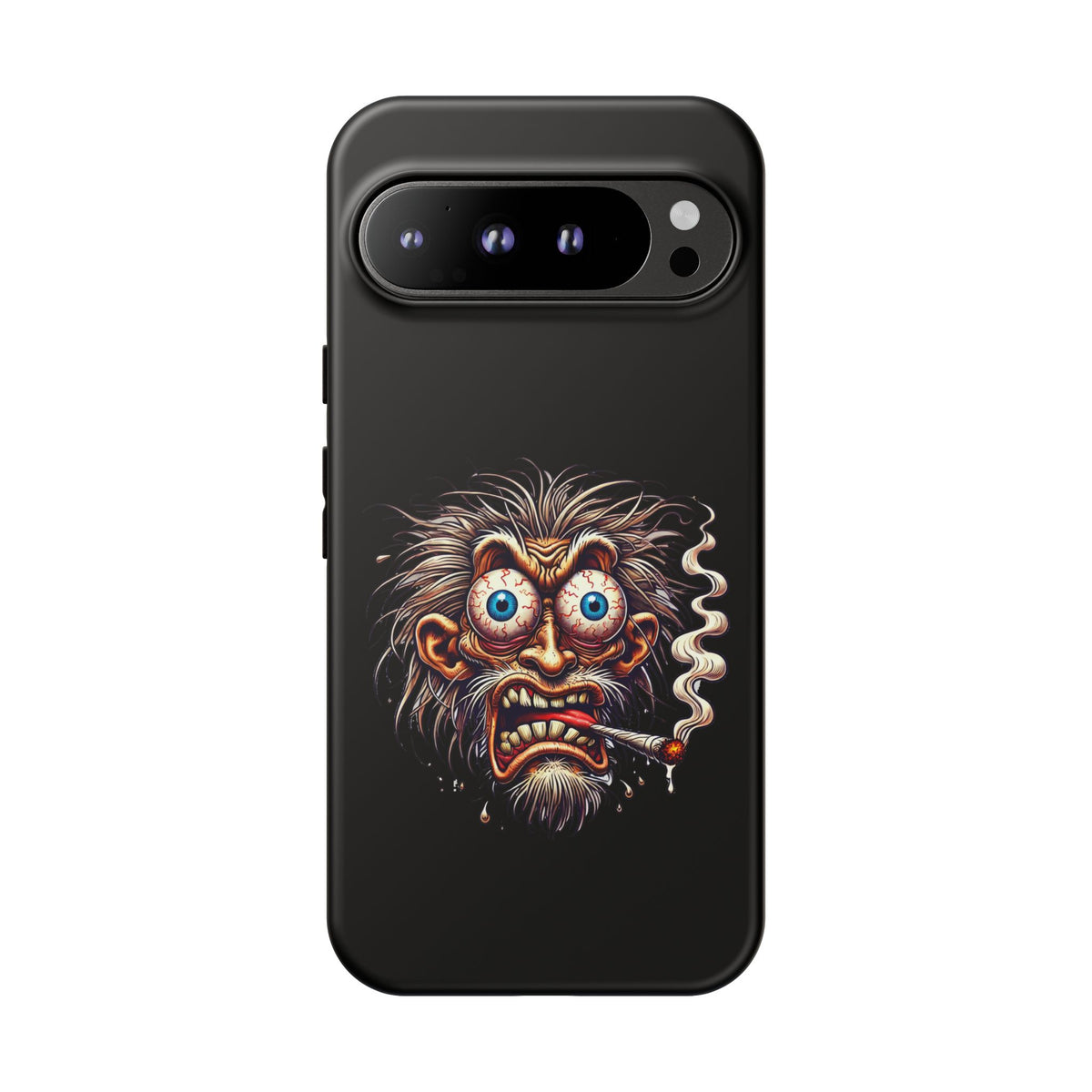 Phone Case — Wild Cartoon Monster Smoking Design