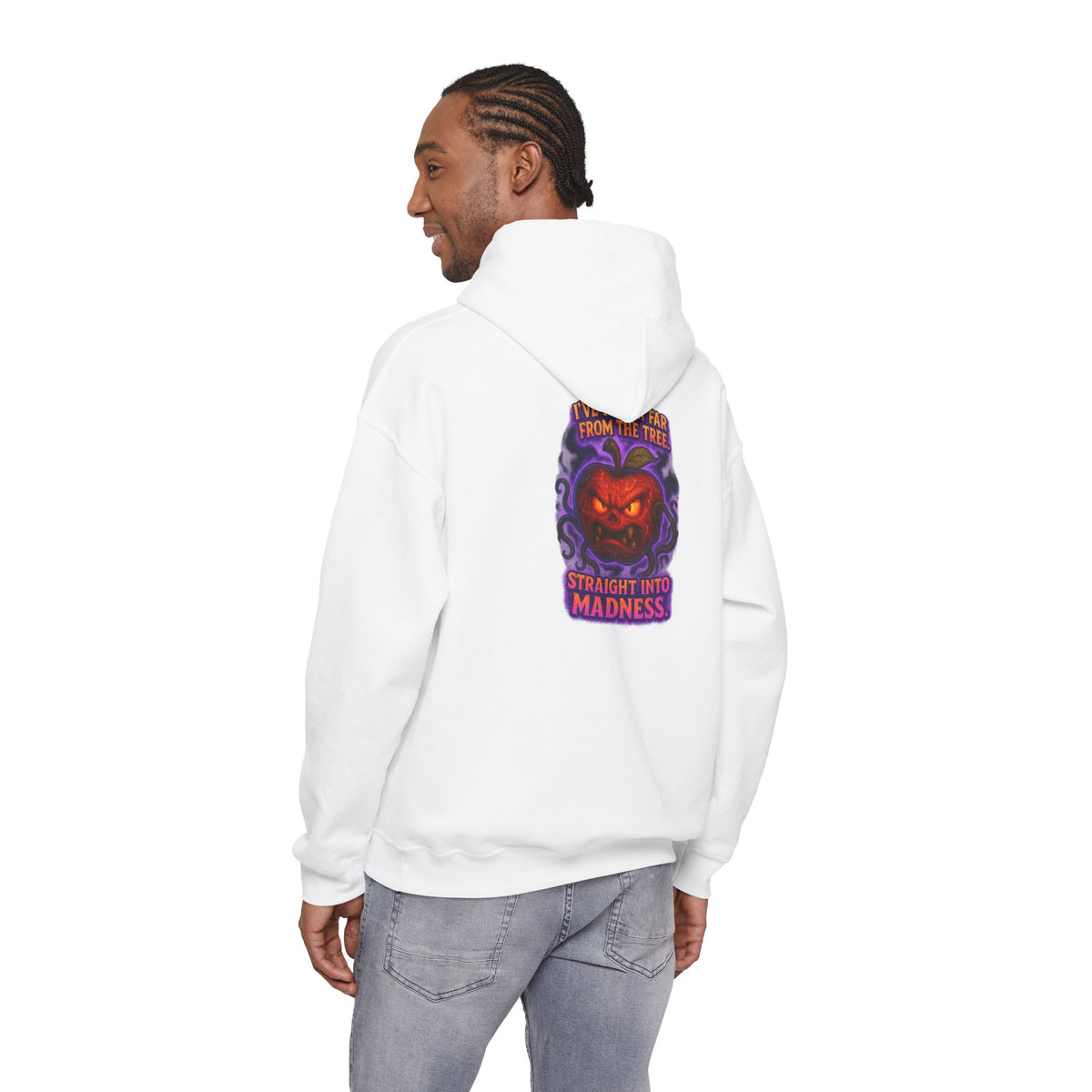 Pumpkin Demon Hoodie — "Straight Into Madness" Halloween Sweatshirt