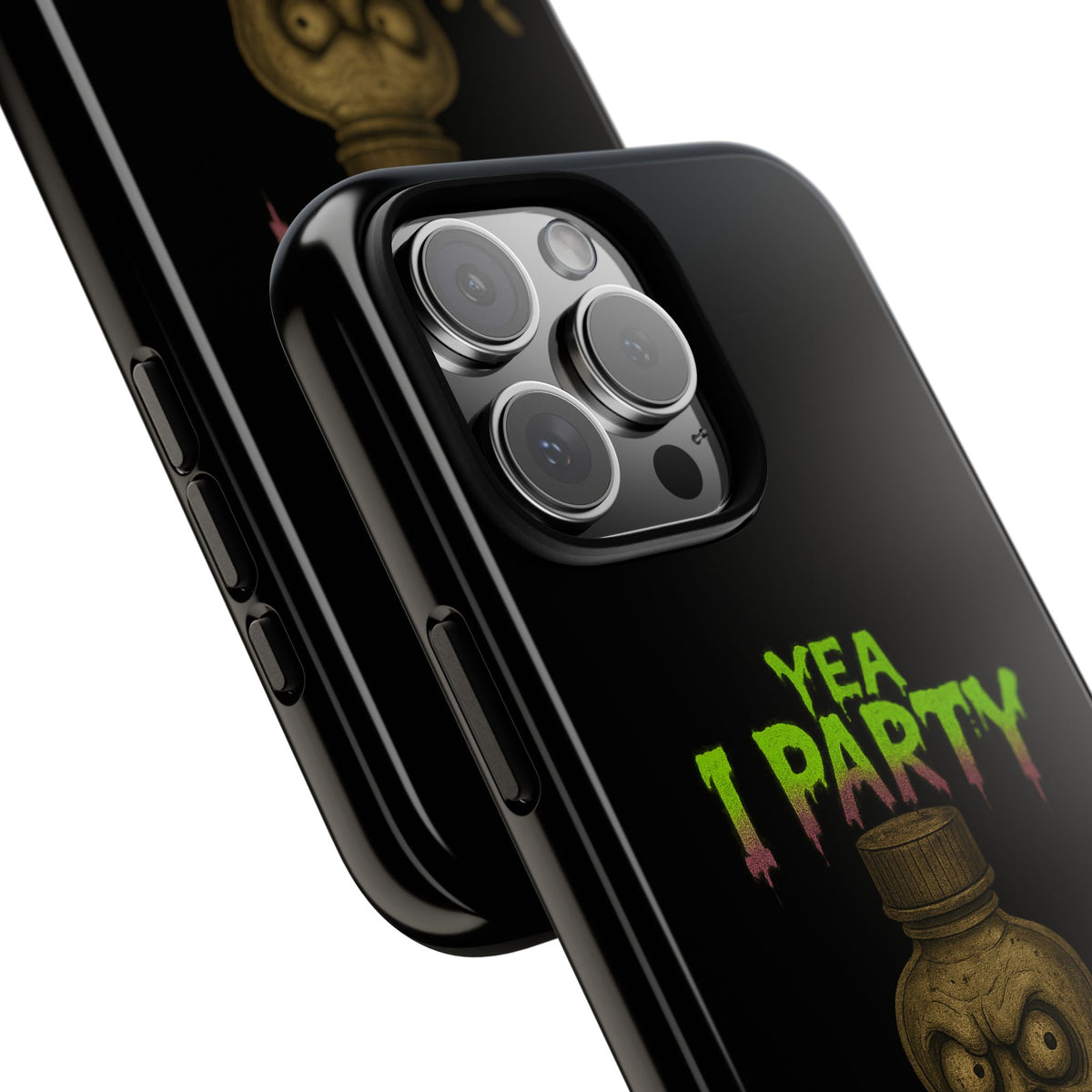 Phone Case — 'Yea I Party' Creepy Baby Bottle Graphic