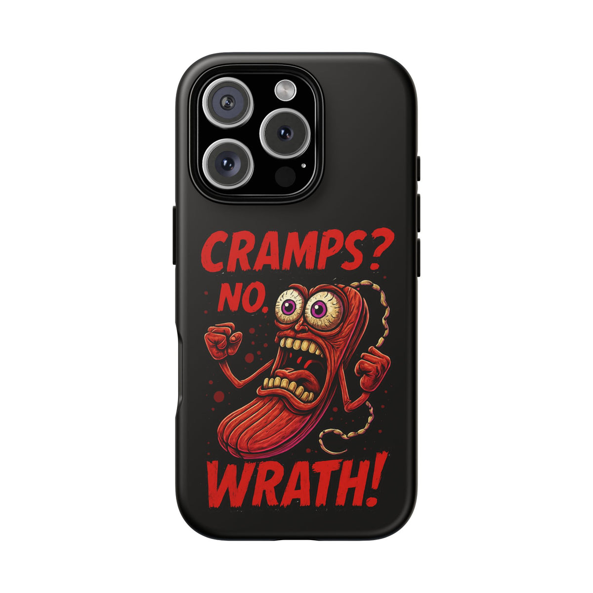 Phone Case — "Cramps? No, Wrath!" Retro Hot-Pepper Graphic