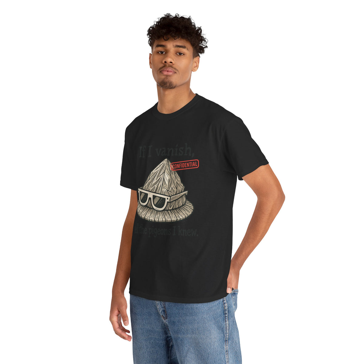 If I Vanish, Tell the Pigeons – Tinfoil Hat Tee