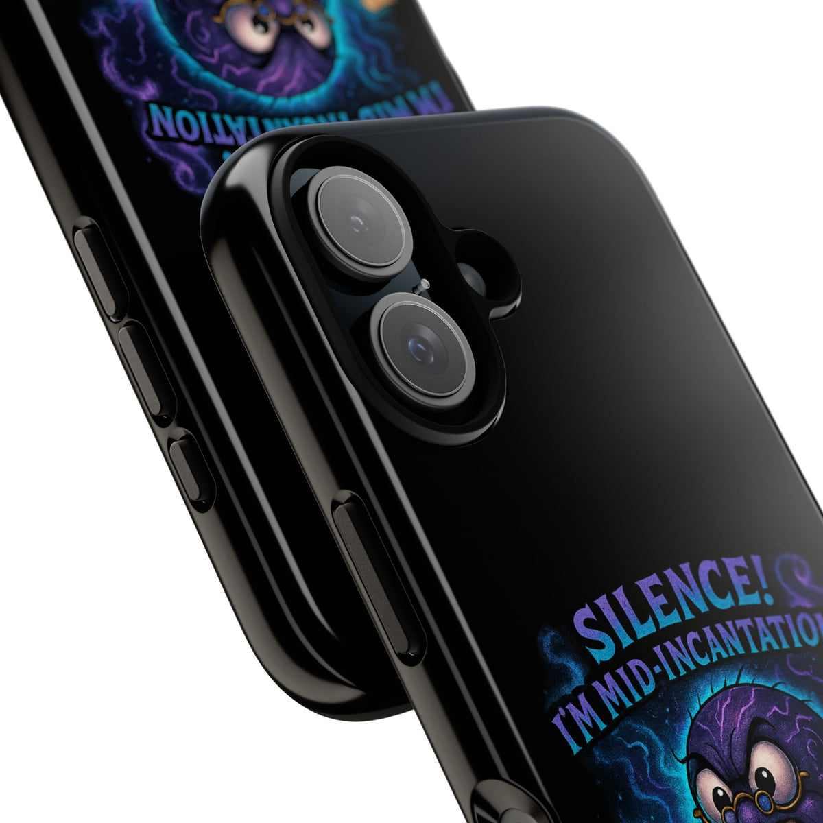 Phone Case — "Silence! I'm Mid-Incantation" Cute Angry Spider Magic Design