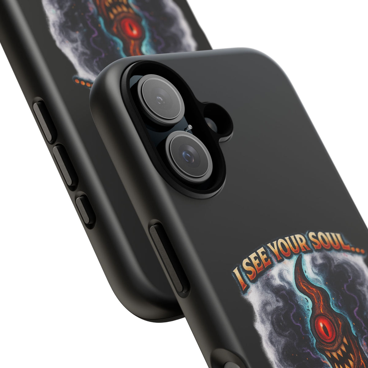 Phone Case — "I See Your Soul and It’s Disappointing" Dark Horror Graphic