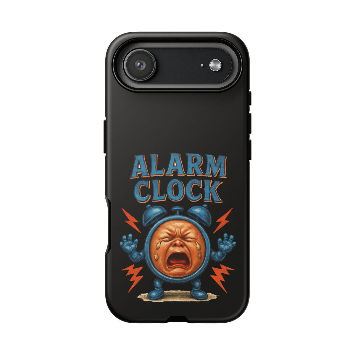 Phone Case — "Alarm Clock" Retro Screaming Clock Protective Cover