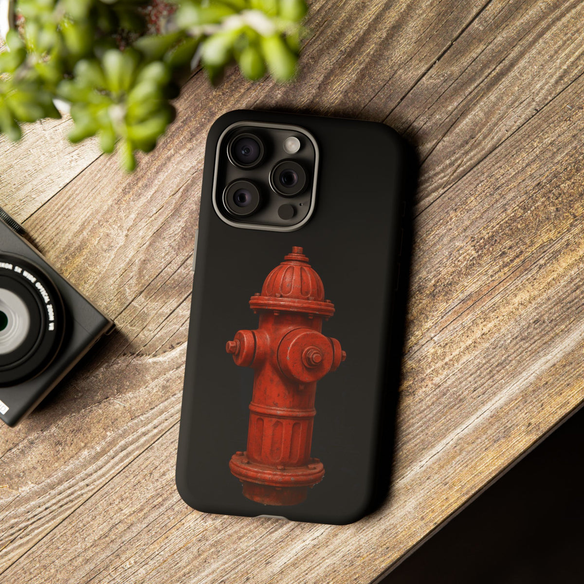 Red Fire Hydrant Phone Case — Tough Protective iPhone Cover