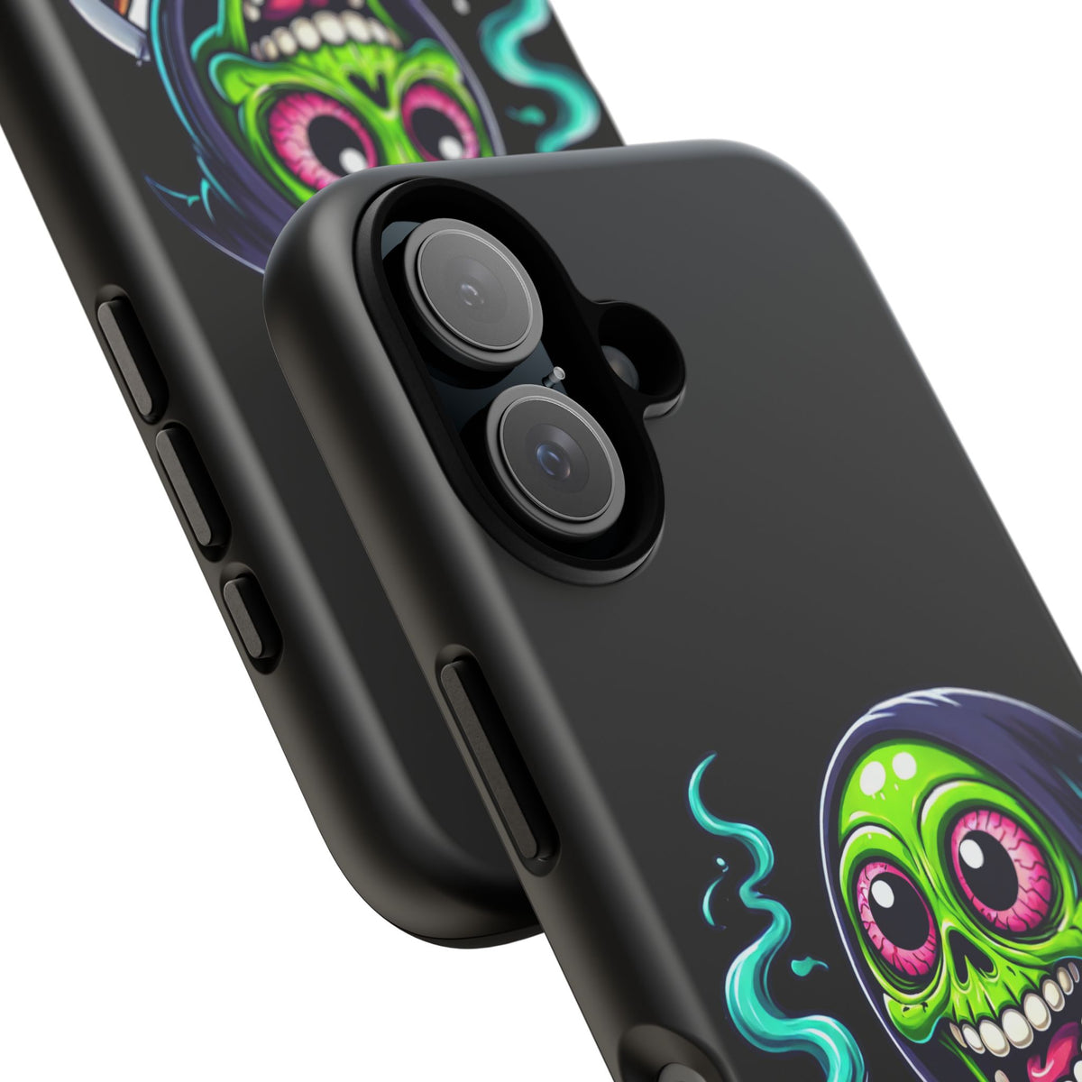 Grinning Stoner Grim Reaper Phone Case – Cannabis Skull iPhone Cover