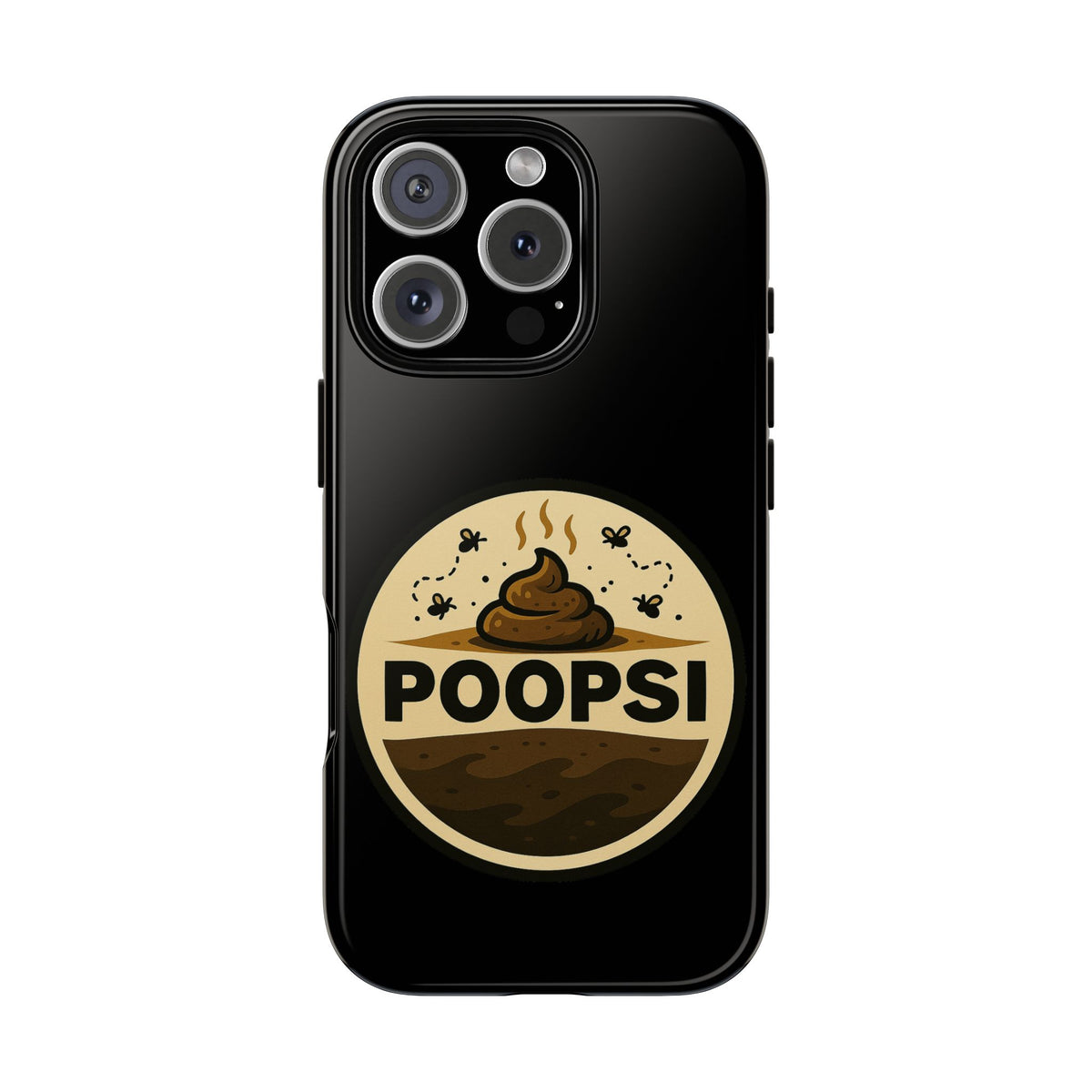 Phone Case — 'POOPSI' Funny Poop Logo Protective Cover