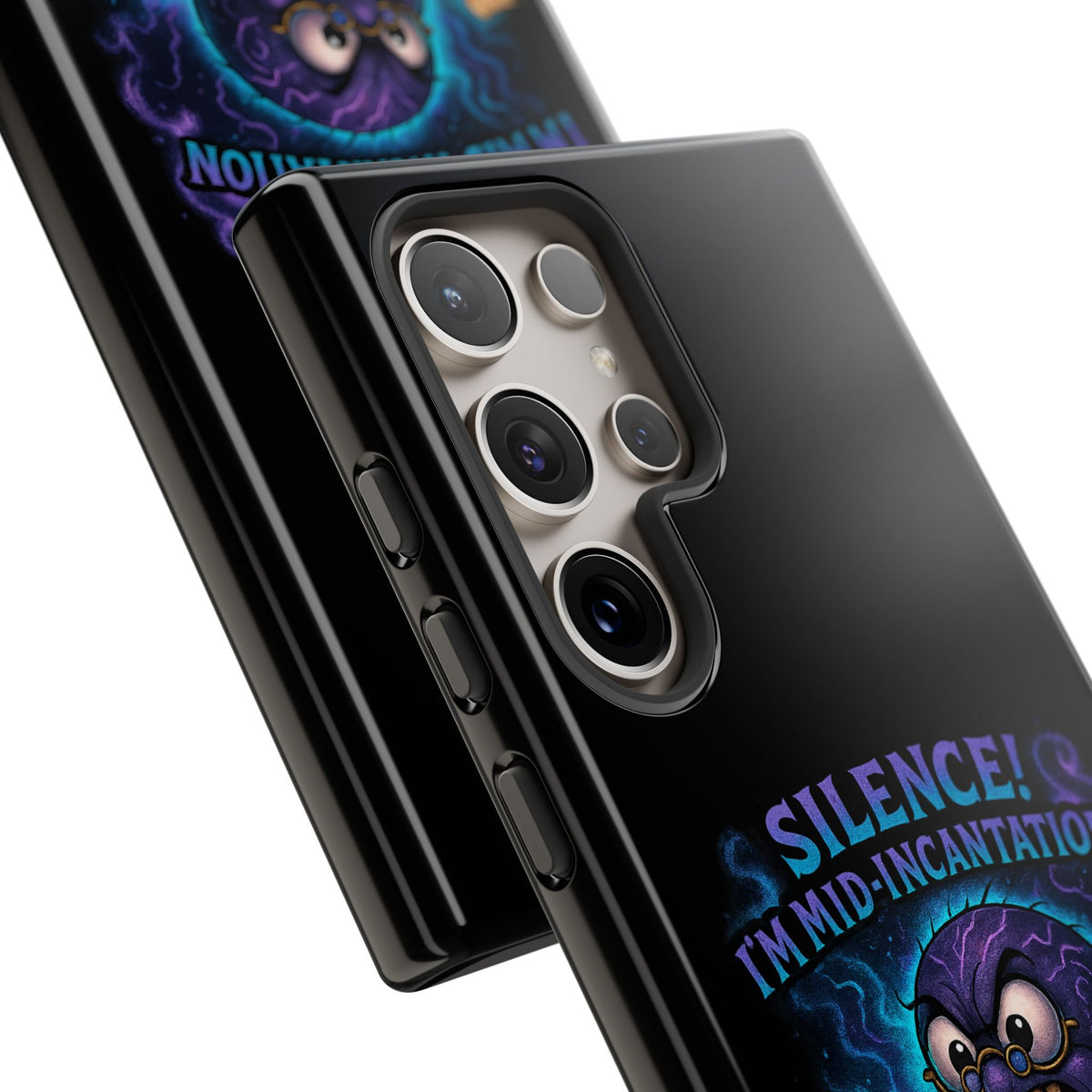 Phone Case — "Silence! I'm Mid-Incantation" Cute Angry Spider Magic Design