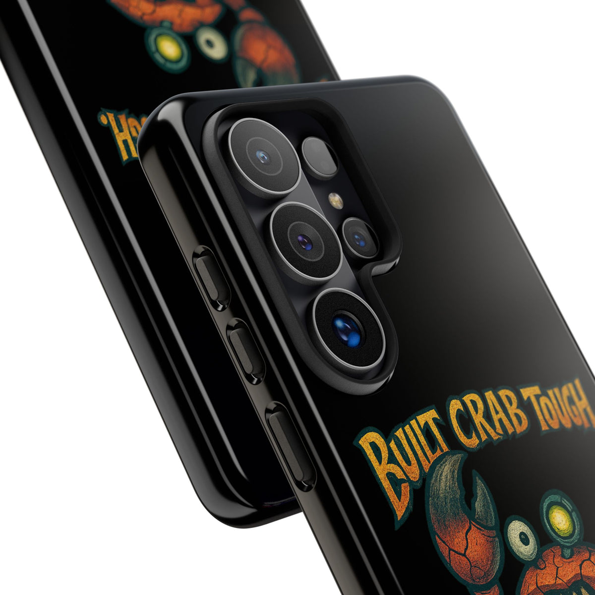 Phone Case - "Built Crab Tough" Funny Crab Graphic Protective Case