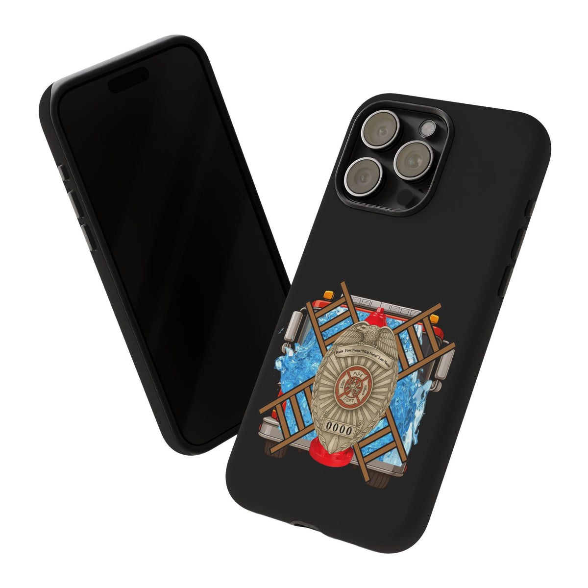 Firefighter Badge Phone Case – Maltese Cross Rescue Design
