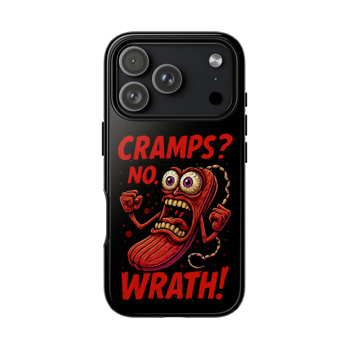 Phone Case — "Cramps? No, Wrath!" Retro Hot-Pepper Graphic