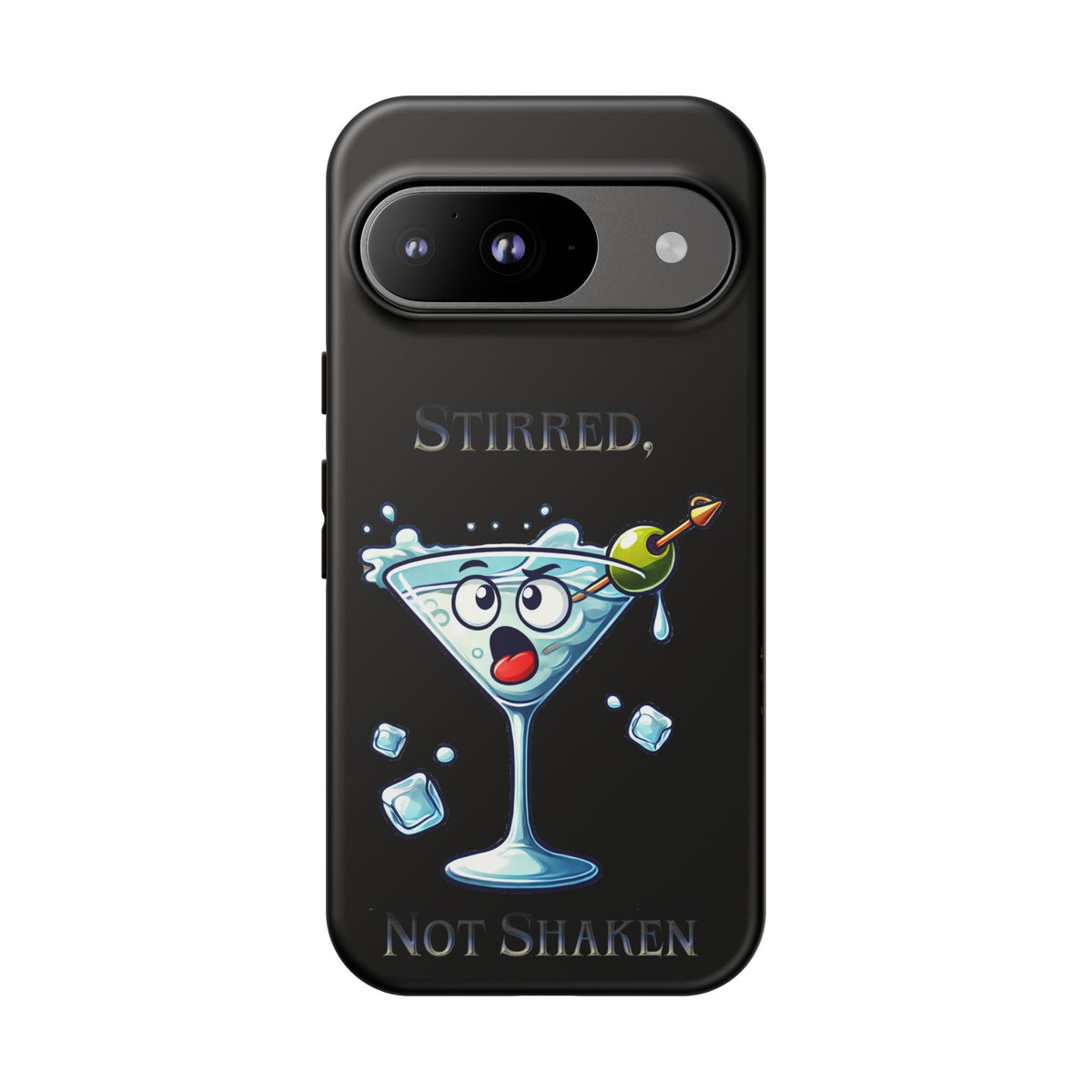 Stirred Not Shaken Phone Case — Funny Martini Cocktail Design