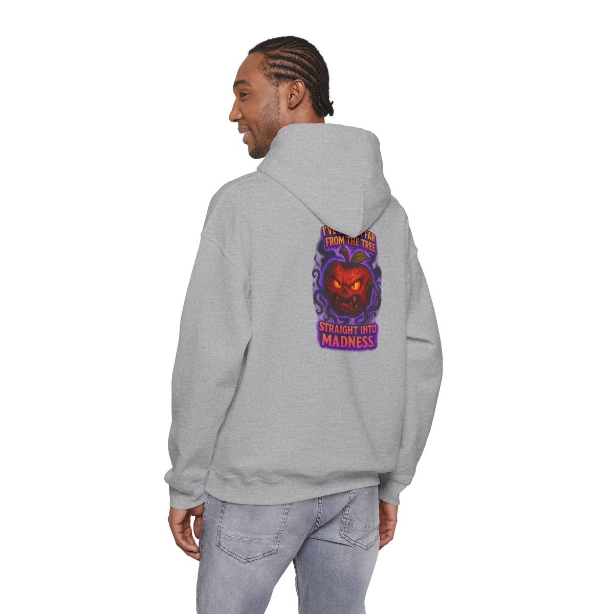 Pumpkin Demon Hoodie — "Straight Into Madness" Halloween Sweatshirt
