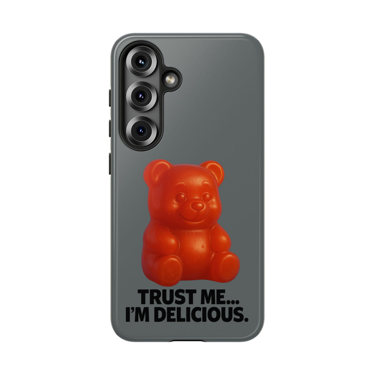 Phone Case — Red Gummy Bear 'Trust Me... I'm Delicious' Protective Case