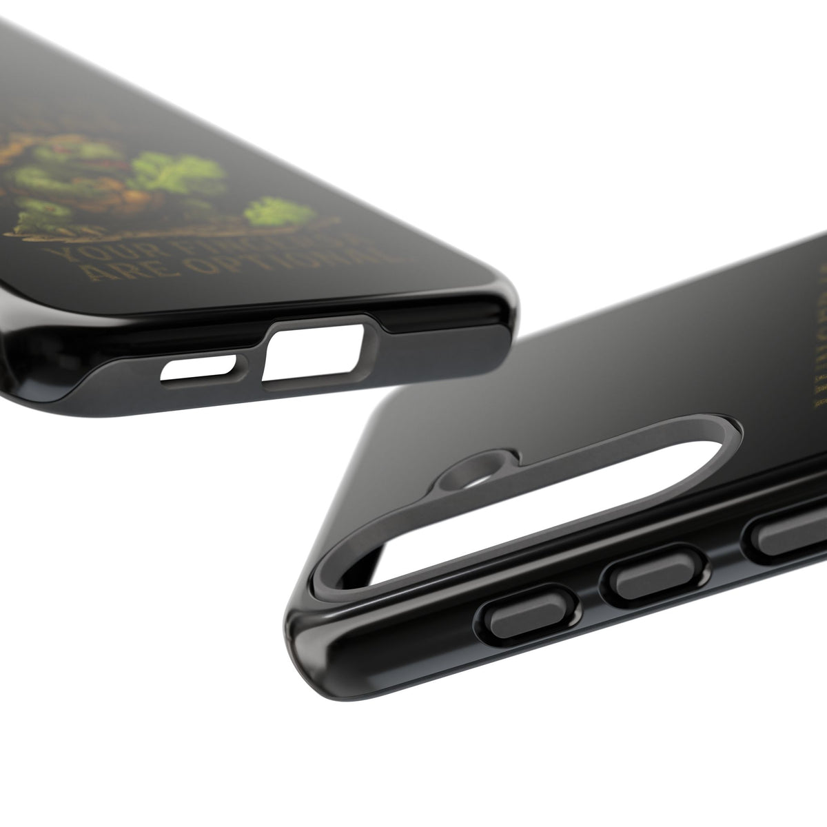 Phone Case — "Hunger Is Eternal, Your Fingers Are Optional" Turtle Monster Design