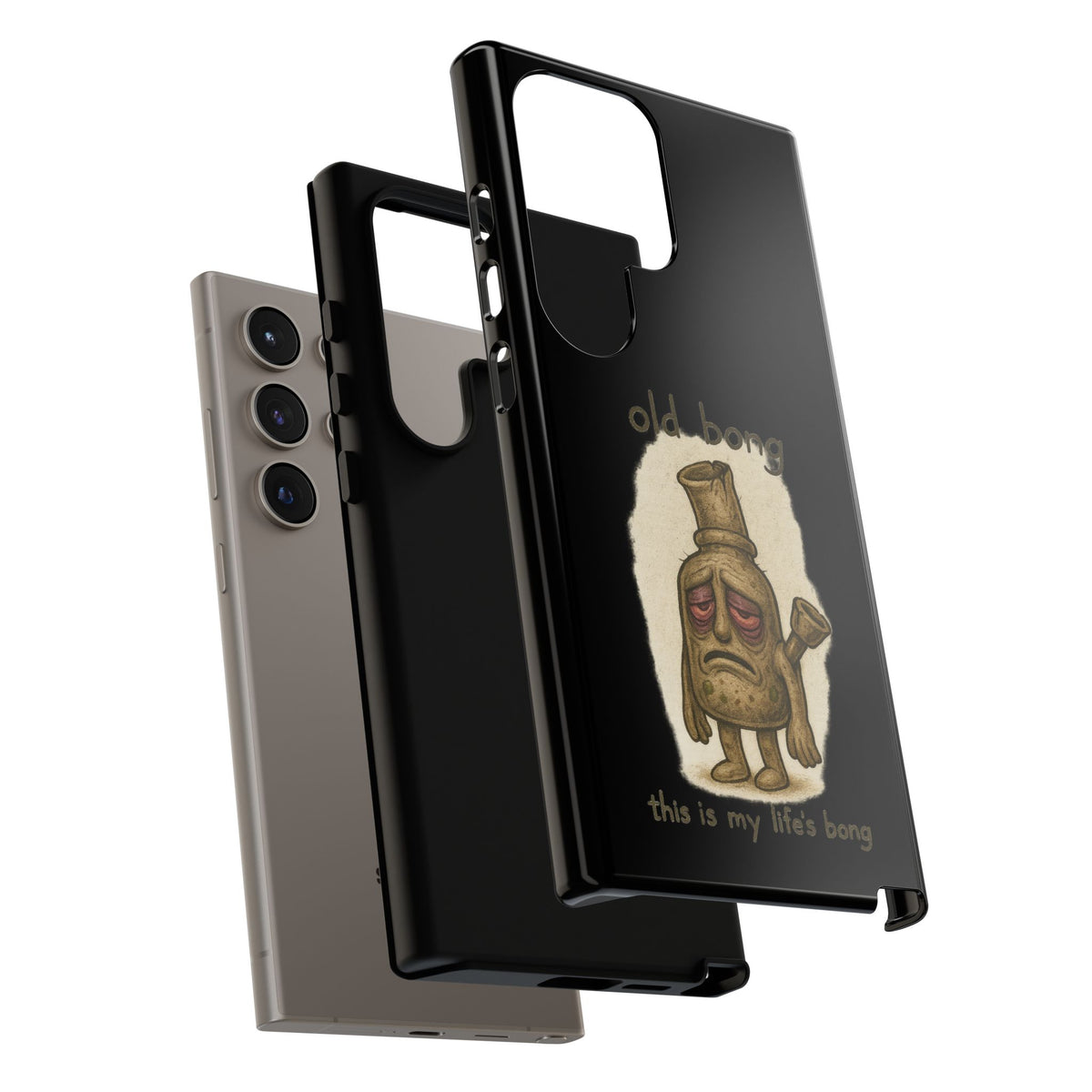 Phone Case — 'Old Bong' Funny Stoner Illustration, "This Is My Life's Bong"