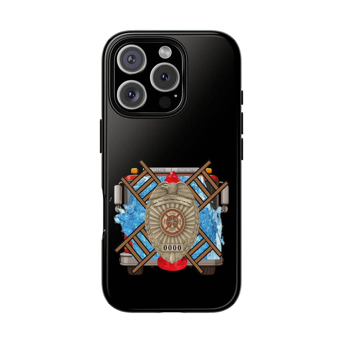 Firefighter Badge Phone Case – Maltese Cross Rescue Design