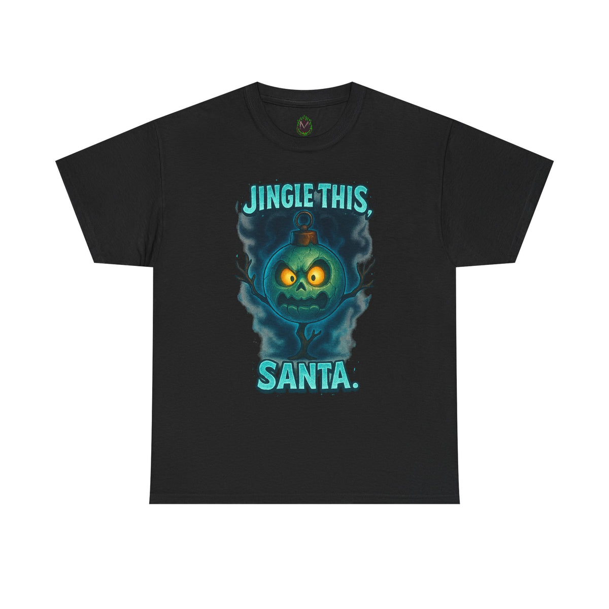 Jingle This Santa T-Shirt | Spooky Christmas Skull Design