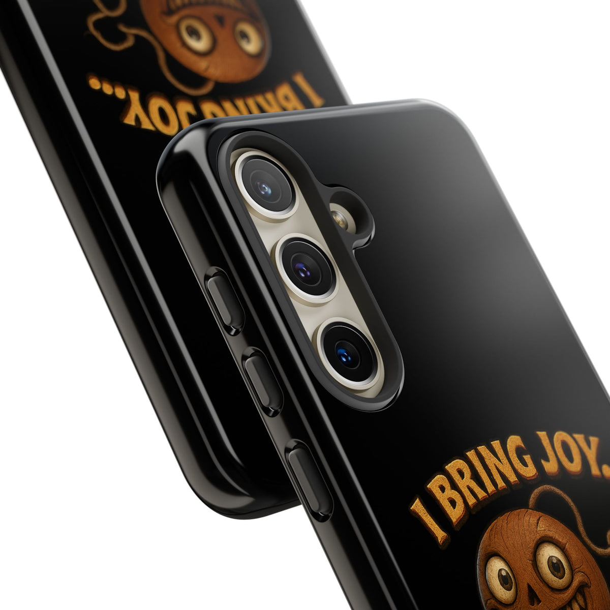Phone Case — "I Bring Joy... and Mild Psychological Trauma" Funny Creepy Design