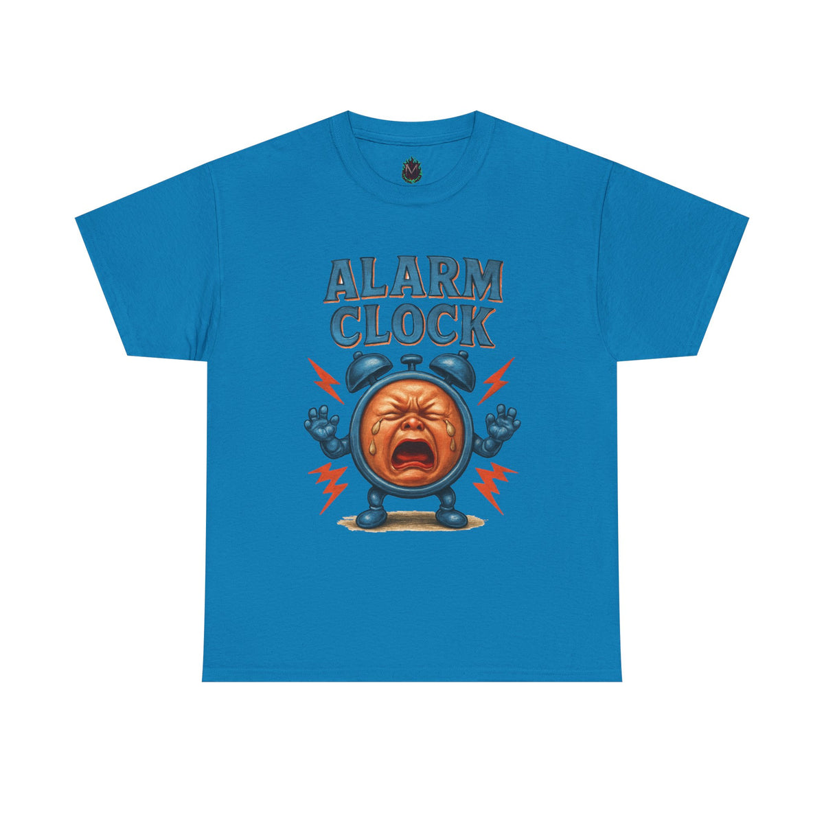 Alarm Clock crying face Tee | Funny Retro Alarm Clock design