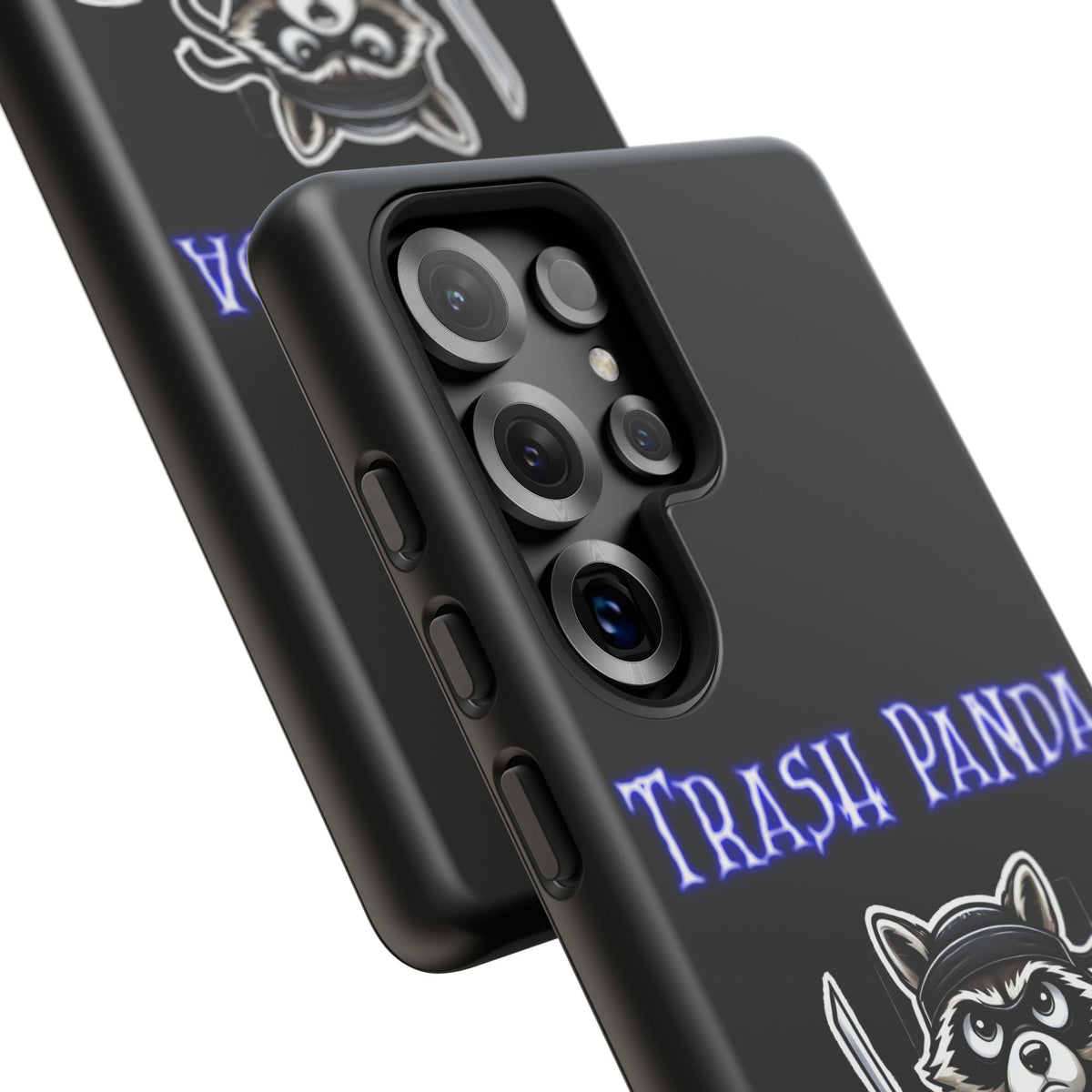 Trash Panda Ninja Phone Case — Cute Raccoon Warrior Protective Case