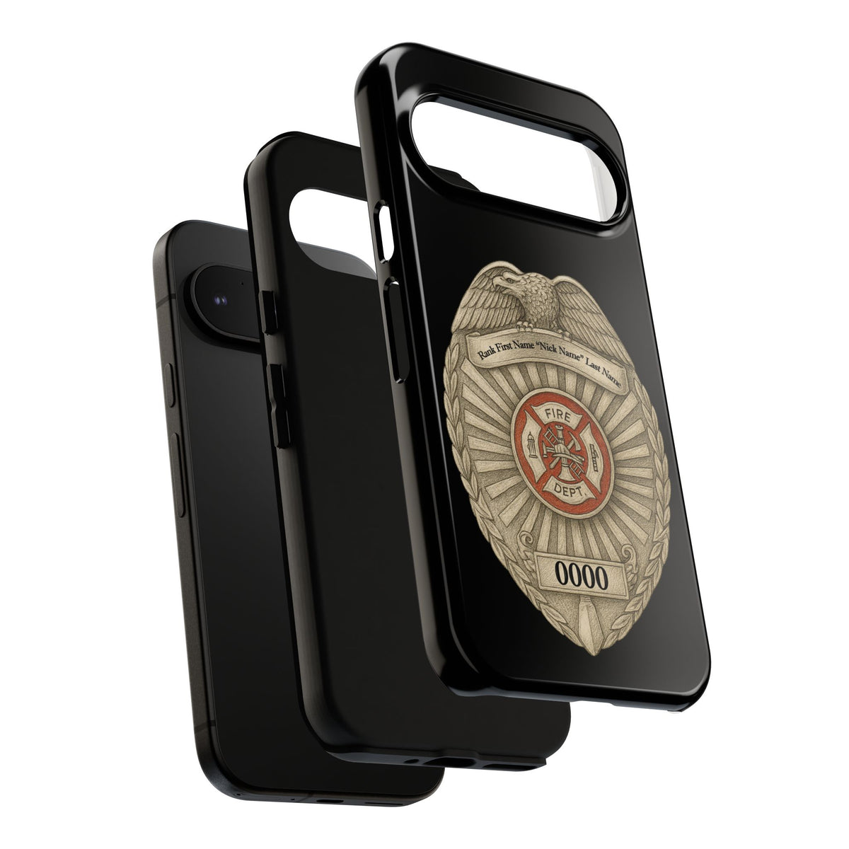 Firefighter Badge Phone Case – Personalized Dept. Emblem Tough Case