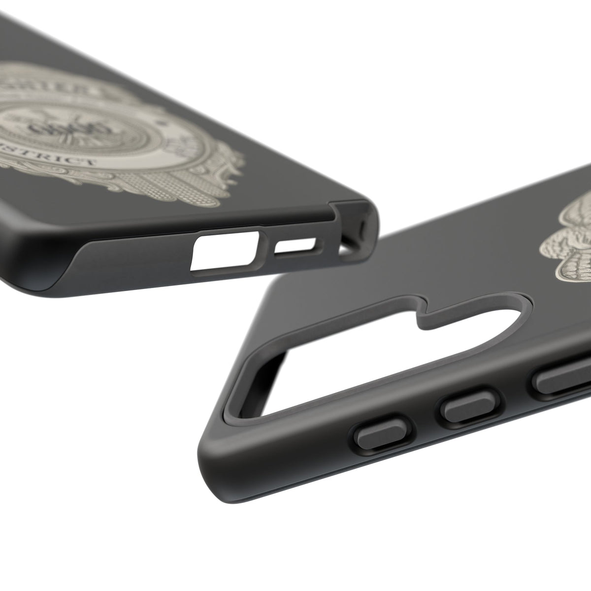 Firefighter Badge Tough Phone Case — Personalized Station Number Design