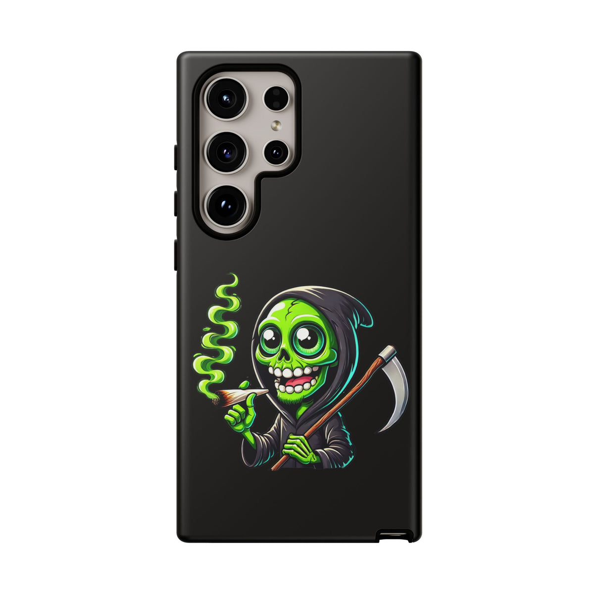 Grinning Green Reaper Phone Case