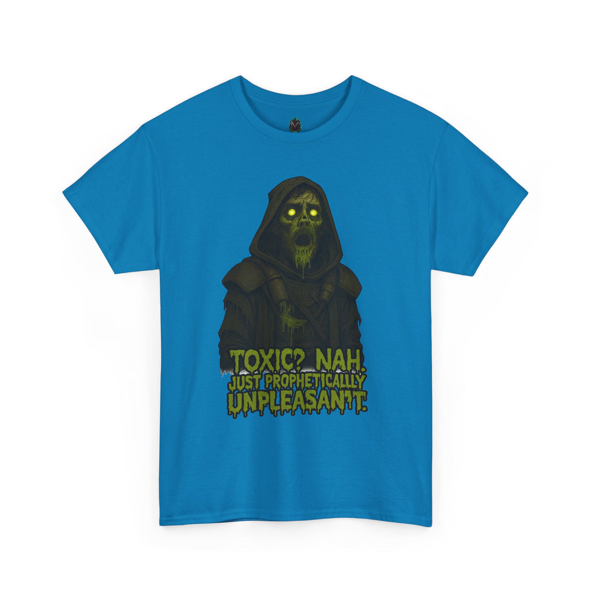 Toxic? Nah Grim Reaper Tee | Spooky Skull Hood Graphic