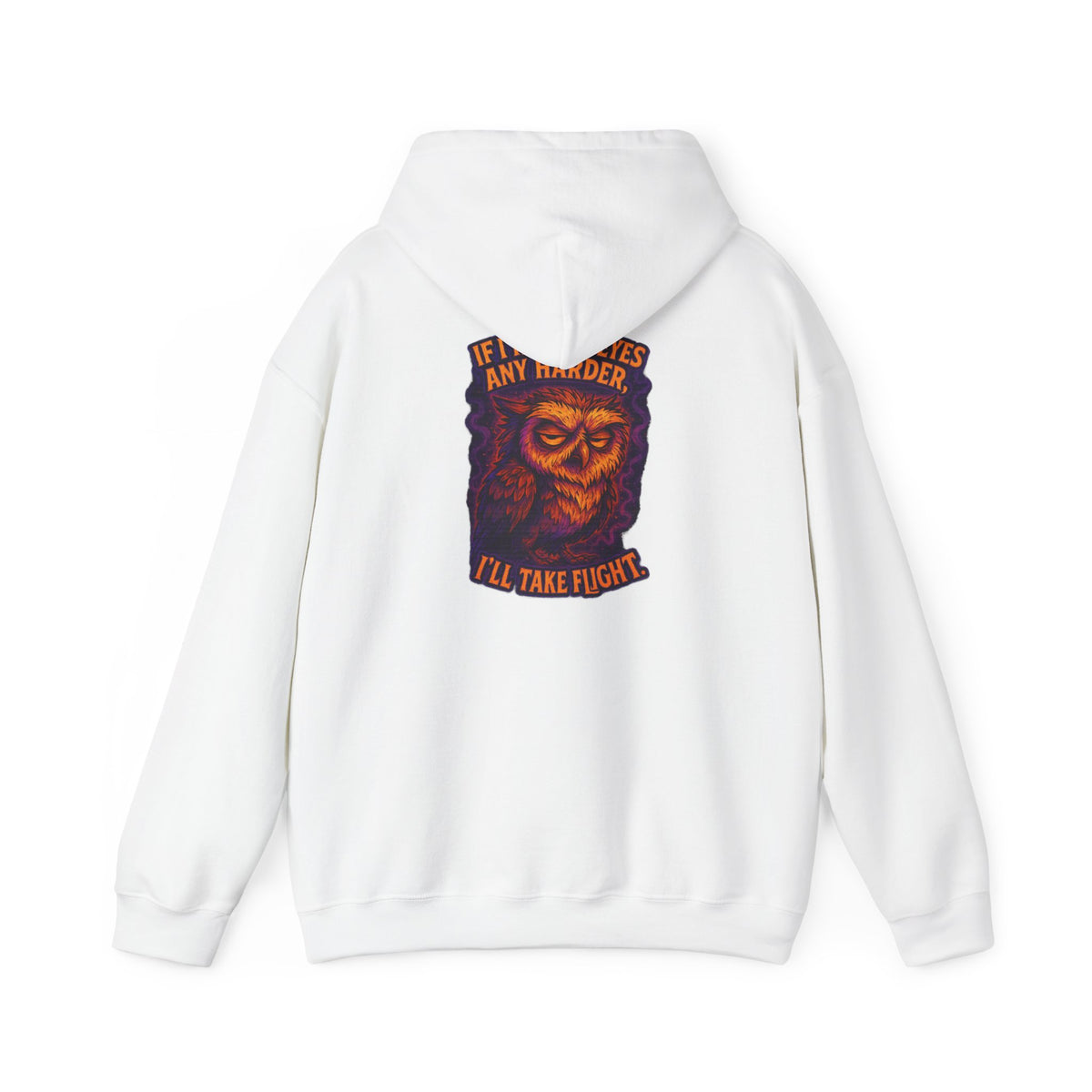 Hoodie — Vintage Owl 'I'll Take Flight' Graphic Hoodie