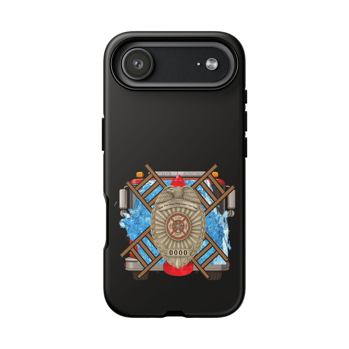 Firefighter Badge Phone Case – Maltese Cross Rescue Design