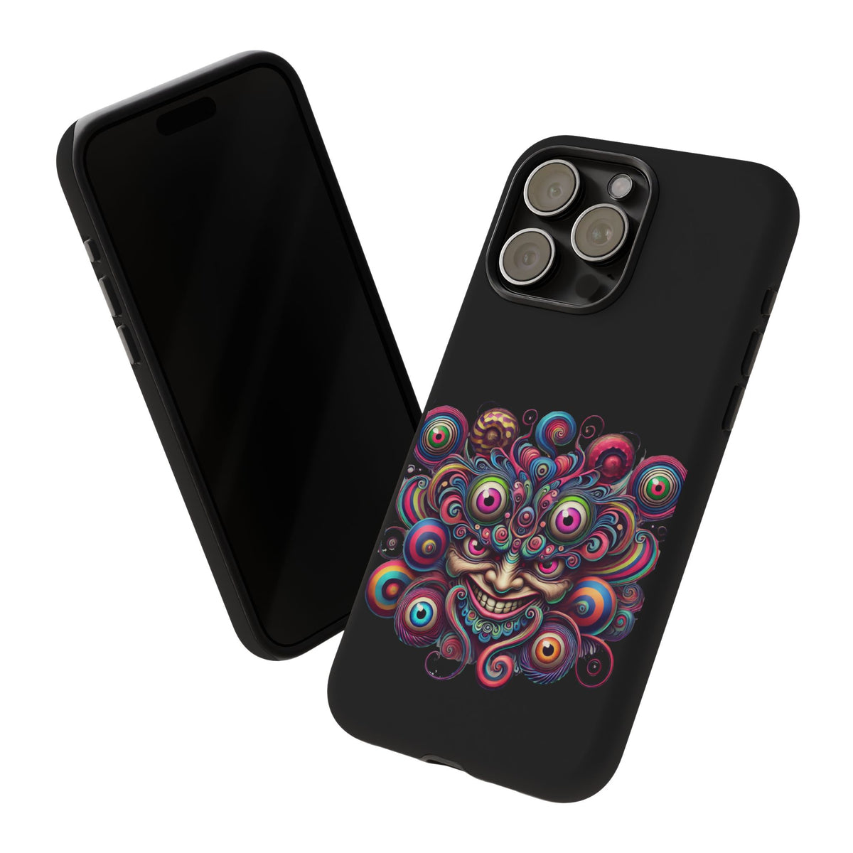 Psychedelic Smiling Eye Cluster Phone Case