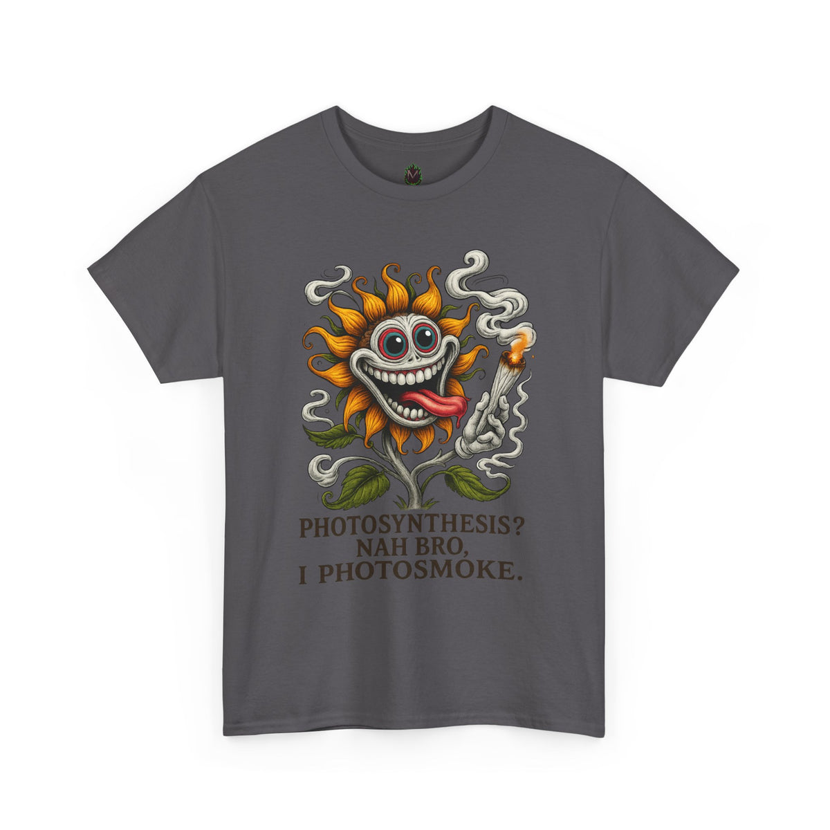 Photosmoke Sunflower – “I Photosmoke” Funny Stoner Plant T-Shirt