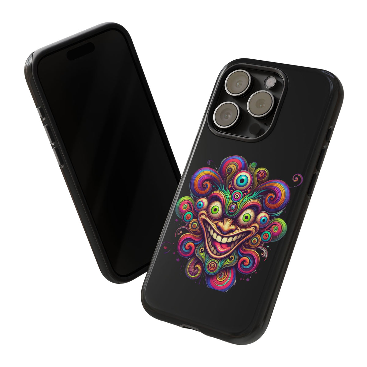 Psychedelic Jester Phone Case — Colorful Creepy Clown Tough Case