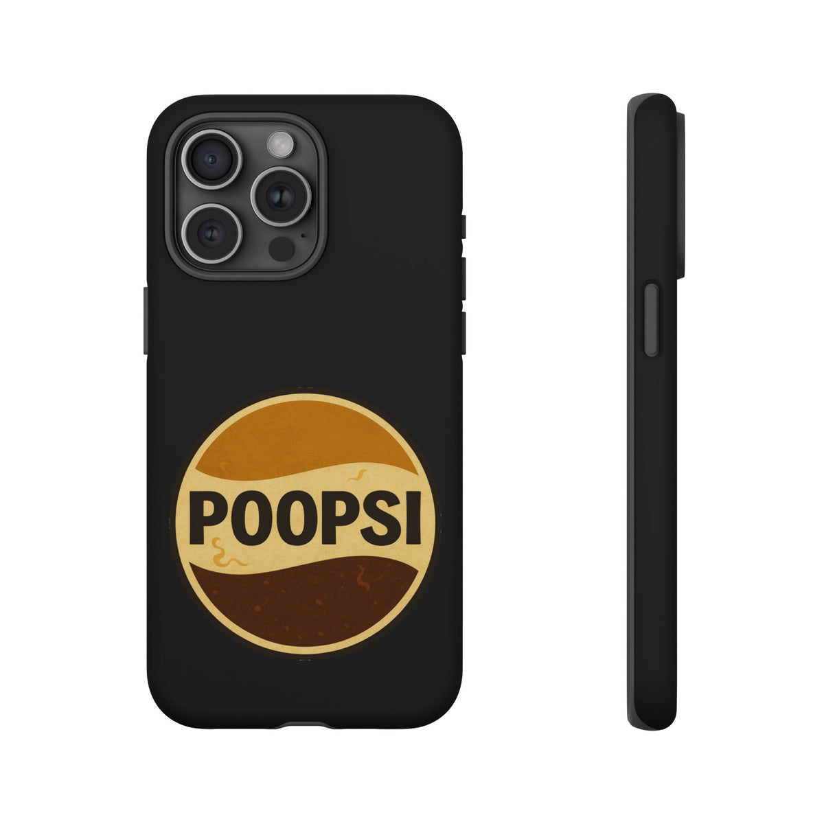 Poopsi Retro Logo Phone Case — Funny Vintage Soda-Inspired iPhone Cover
